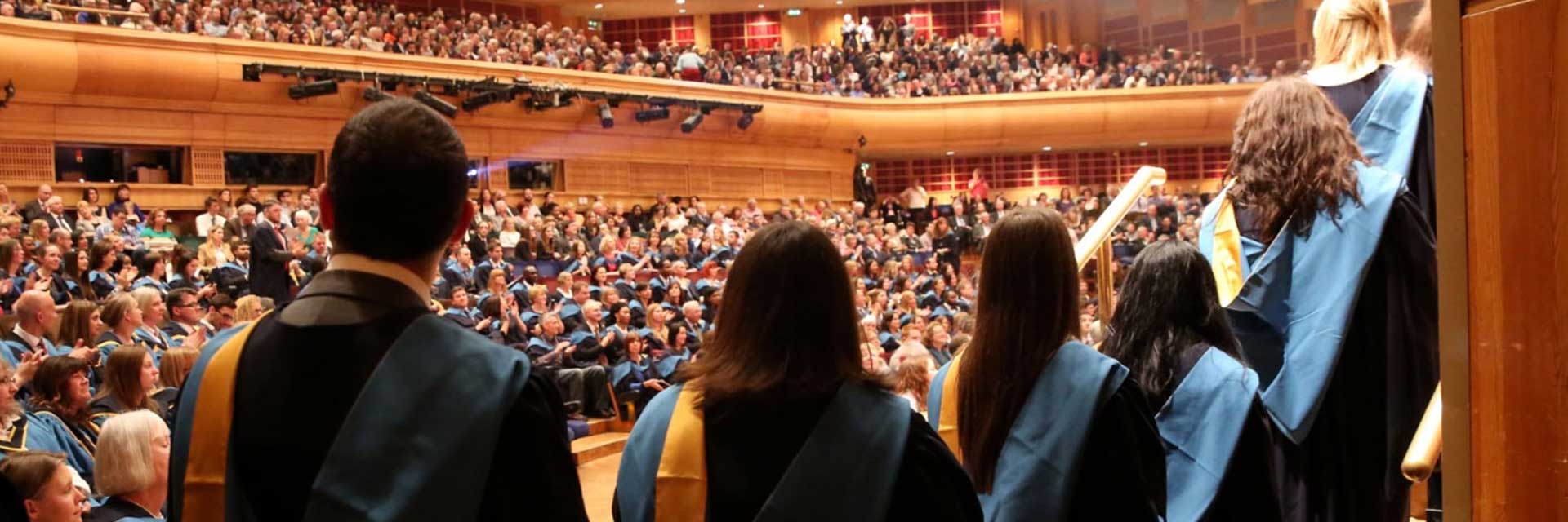 Graduates at an OU degree ceremony